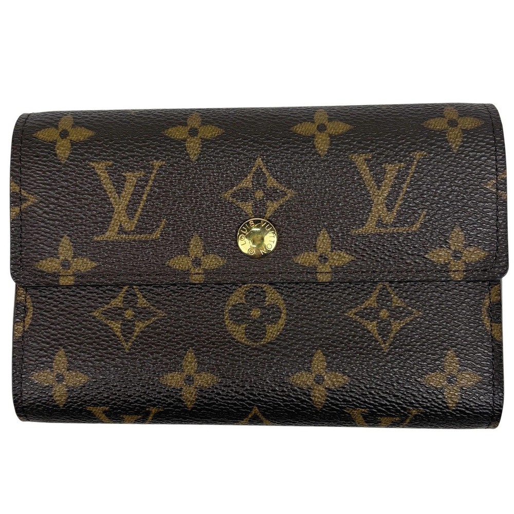 Louis Vuitton Portefeuille Alexandra Tri fold Wallet Coin Monogram Brown
